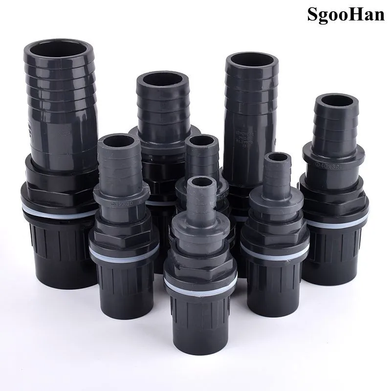 1~5Pcs O.D 32/40/50-16/20/25/30/40/50mm UPVC Pipe Fish Tank Joint Set Pagoda Drainage Connector Garden Irrigation  Hose Adapter