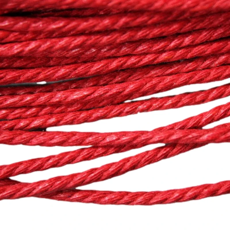 Aaazee 20 Yards 2.5mm Red Hemp Cords Cotton Rope HM18