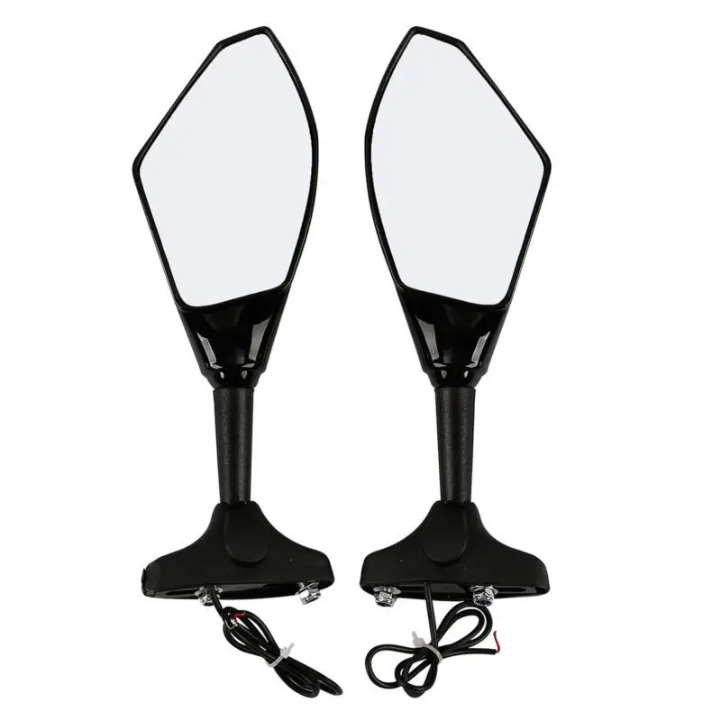 LED Turn Signals Integrated Mirrors For Honda CBR 600 F4i 954 1000 RR / YAMAHA YZF FZR 600 1000 R1 R6 FZ1 / SUZUKI GSXR 750 1000