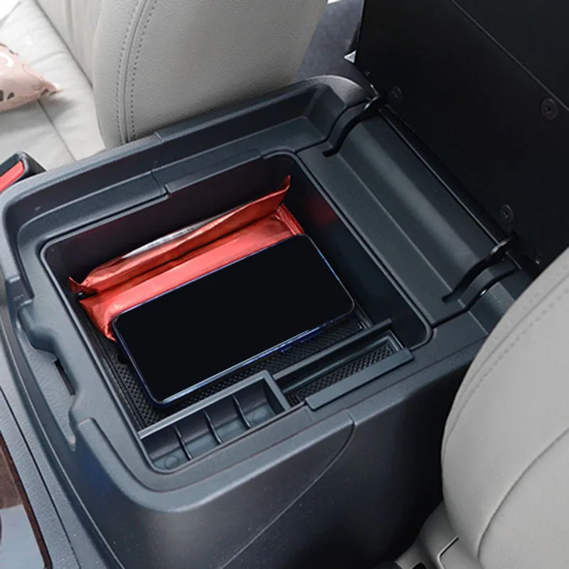 Car Armrest Box Storage Center Console Storage Box for Mitsubishi PAJERO V93 V97 V98 2007-2019