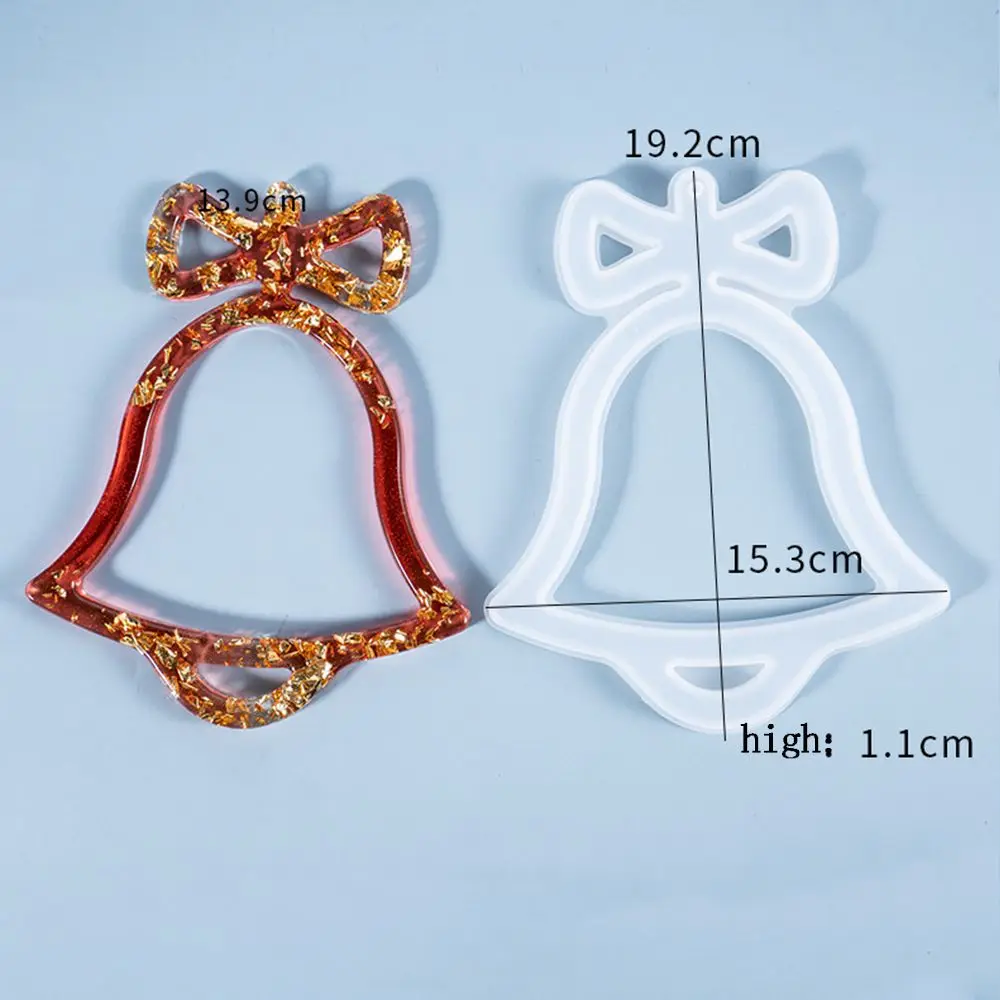 

Star Merry Christmas Jewelry Making Tools Bells Christmas Tree Hanging Tags Christmas Resin Mold Xmas Molds Silicone Mould
