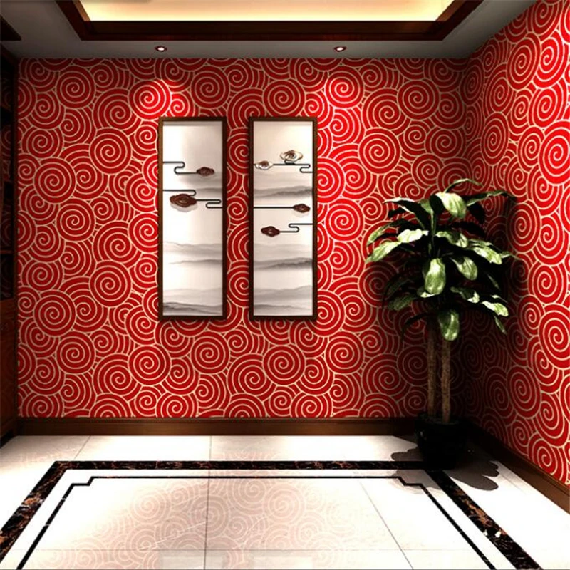 beibehang New Chinese style wallpaper dragon pattern classical Zen style Chinese style hotel restaurant TV background wall обои