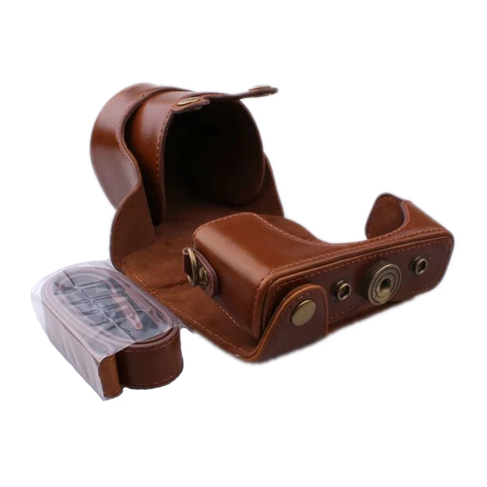 PU Leather Camera Bag Case Cover for Canon EOS M10 M100 15-45mm 55-200mm 5 Lens Colors