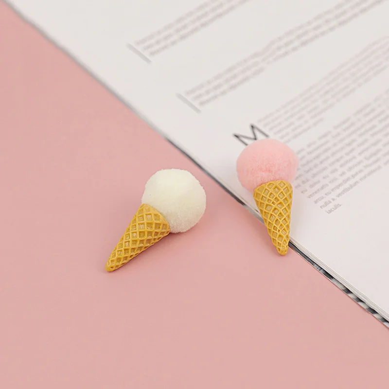 Accesorios de fotografía de Foto de helado de simulación linda, accesorios de fondo de sesión de fotos, artículos de decoración de fiesta en casa, 6 piezas