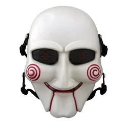 DulSniper-Masque de marionnette Jigsaw, accessoires de cosplay, masque effrayant d'Halloween, masques de protection de l'armée militaire, jeux de guerre Airsoft Paintball