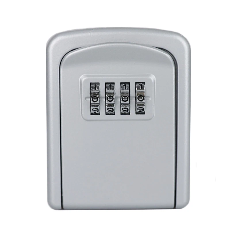 Muur Gemonteerde Sleutel Lock Box Plastic Aluminium Key Kluis Weerbestendig 4 Digit Combinatie Sleutel Opslag Lock Box Indoor Outdoor gebruik