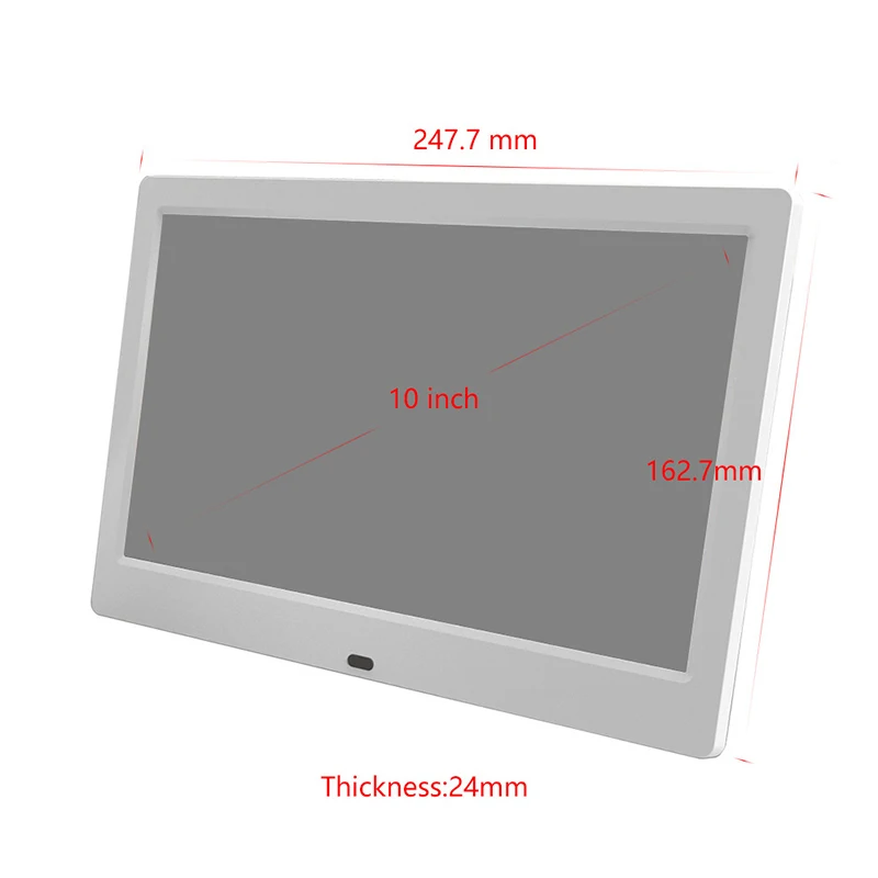 กรอบรูปดิจิทัลหน้าจอ LCD 10.1นิ้วเทคโนโลยีสูงพร้อมที่จับสำหรับการโฆษณา