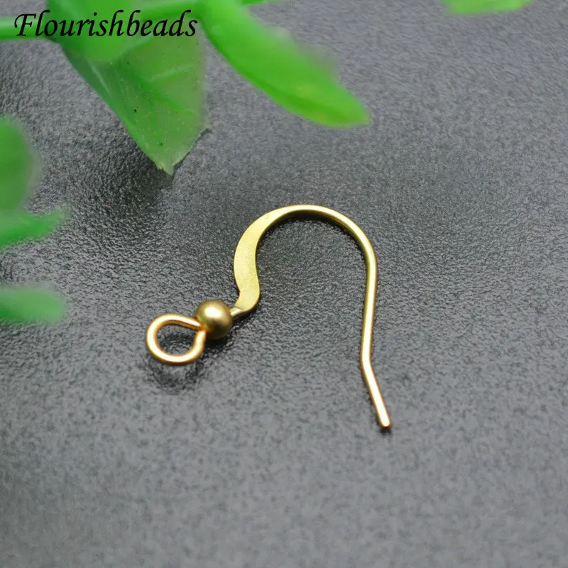 

Wholesale 200pc Matte Finishes Gold Color Metal Fish Wire Earring Hooks Dangle Earrings DIY Woman Jewelry Findings