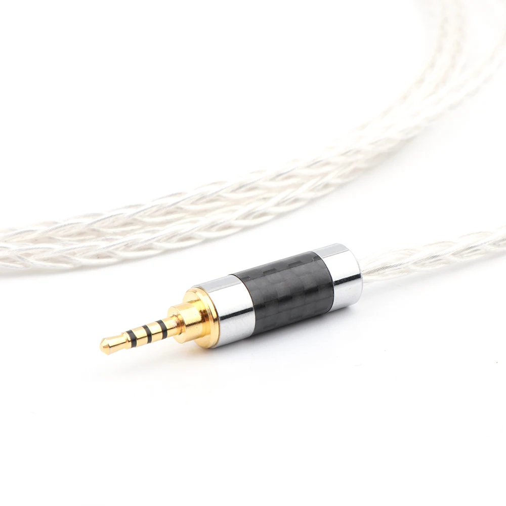 Câble adaptateur audio mâle HIFI, 8 cœurs, cuivre 7N OCC plaqué argent, 3.5mm, 2x3 broches XLR, haute qualité