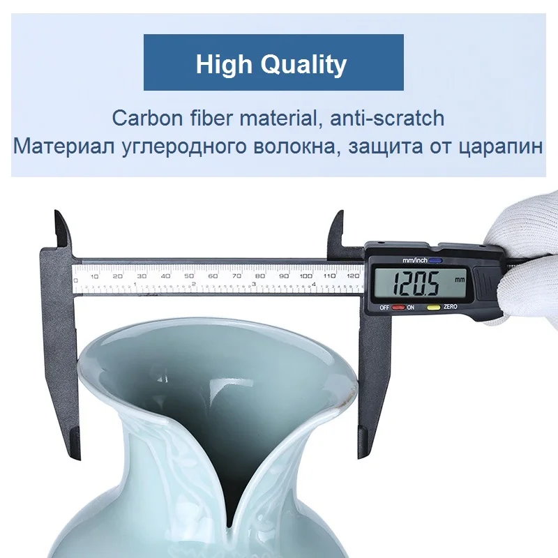 Digital Vernier Caliper 0-300/200Mm Rentang Ukuran Besar Kaliper Plastik Ukuran Panjang Rahang Luar Diameter Dalam Pengukuran Langkah