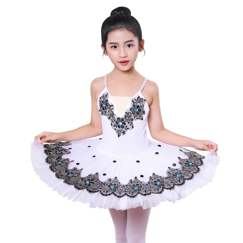 White Fairy Professional Pancake tutu Jagged tulles Platter Performance Tutus for Women Classical Ballet Stage Costume