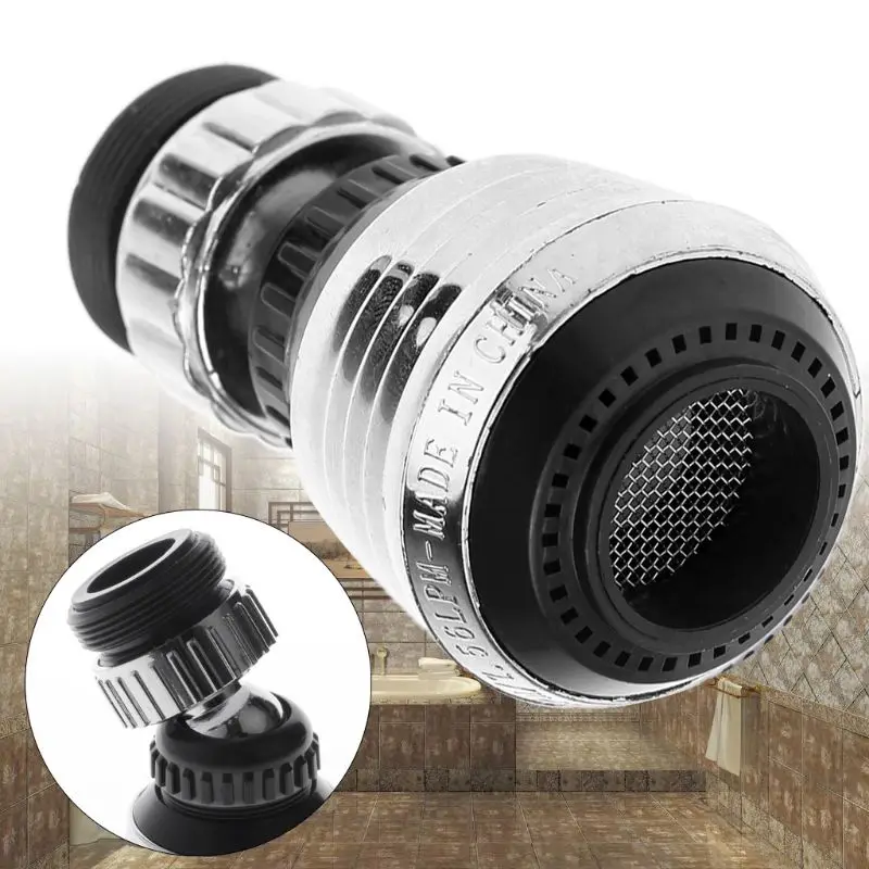 360 Degree Rotate Swivel Faucet Nozzle Filter Adapter Water Saving Tap Aerator Diffuser Bathroom Tools