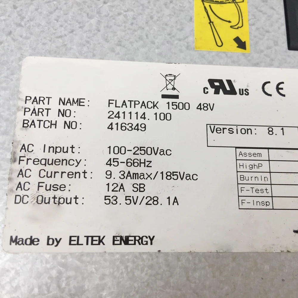 Power Module For ELTEK FLATPACK 1500 48V 28.1A 241114.100