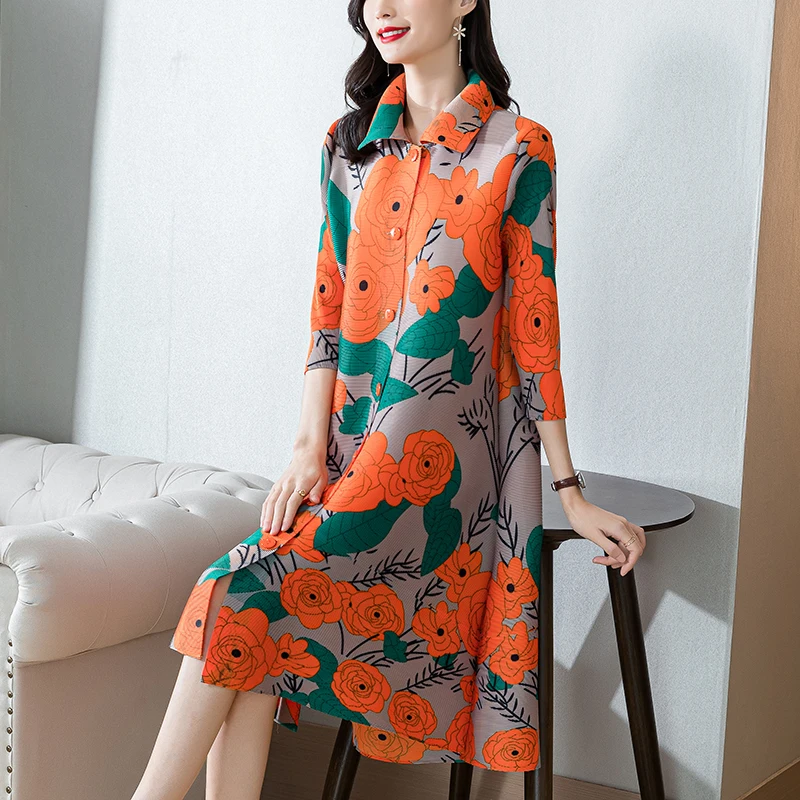

Autumn Korean Vintage Casual Elastic Dress Spring Women Korean Floral Warm Midi Shirt Dress 2024 Elegant Bodycon Party Vestidos
