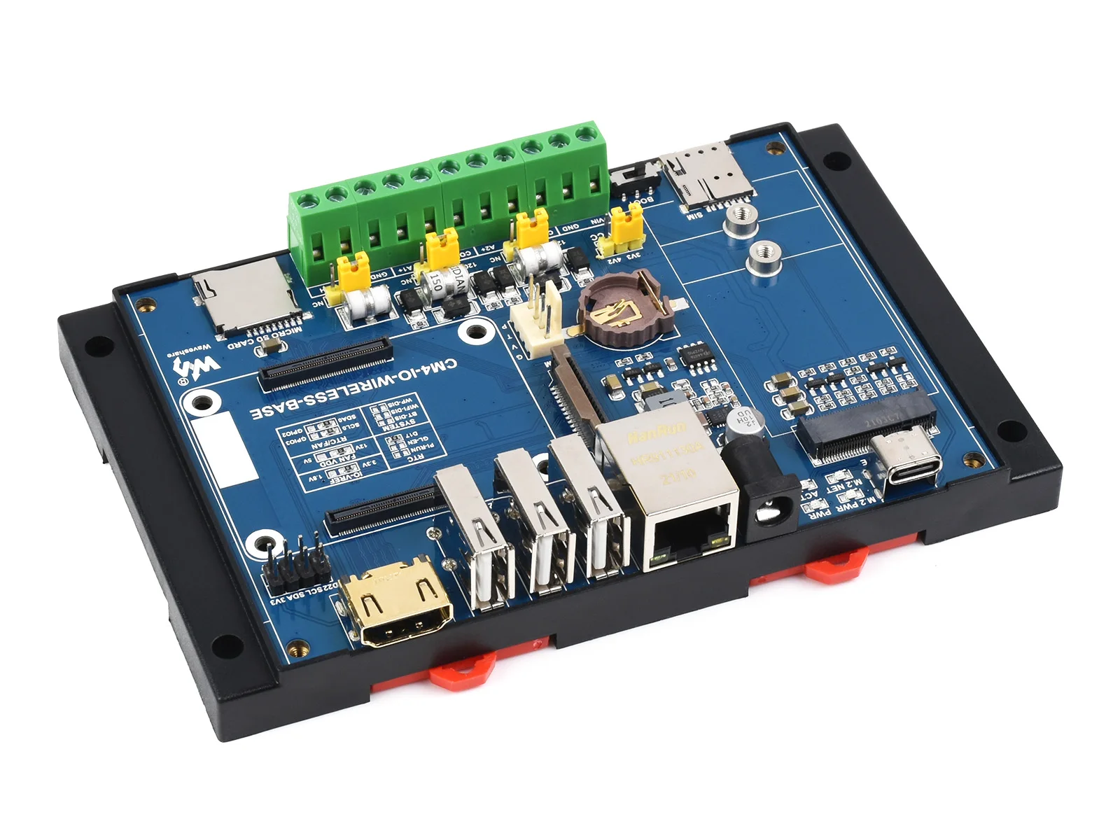 Waveshare Industrial IoT Wireless Expansion Module Designed for Raspberry Pi Compute Module 4, Suitable For Getaway