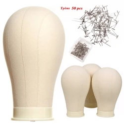 Canvas Block Head Wig Stand Holder Training Mannequin Head Display Styling Manikin Head For Making Wigs Hair Extension