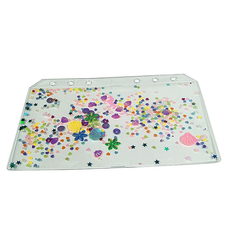 Data Book Replacement Color Index Page Handbook Transparent A6 Six-hole PVC Spacer Colorful Shell Love Replacement