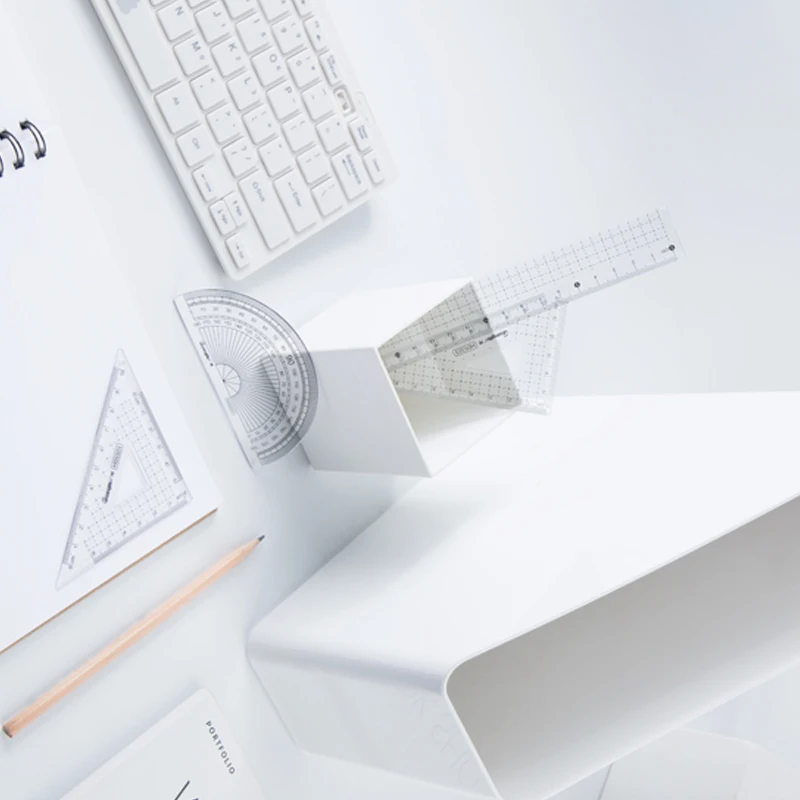 Kinburg-مجموعة مسطرة منقلة مربعة للطلاب ، لوحة مثلثة ، خاصة للرسم وفحص الطلاب