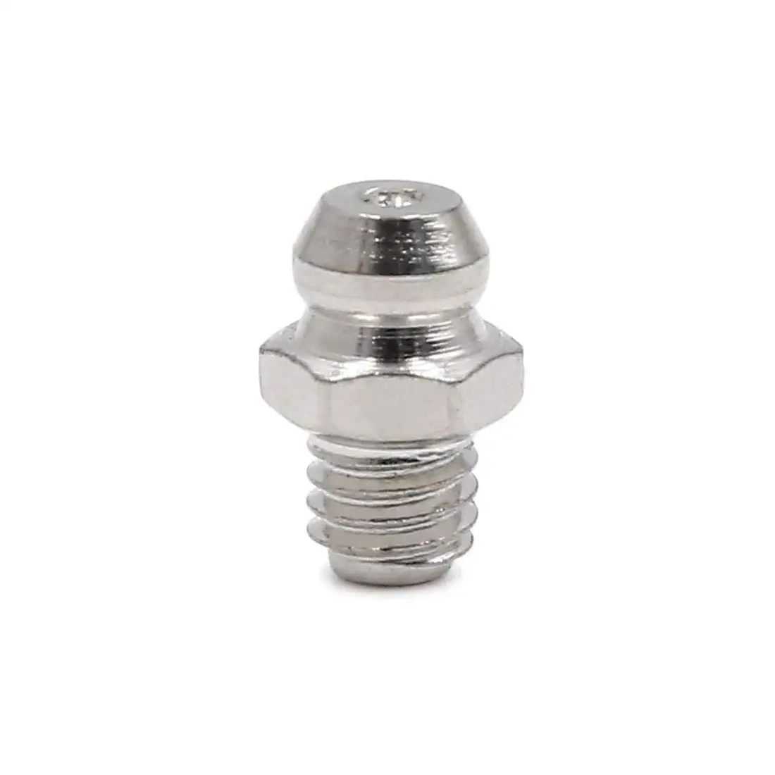 X Autohaux 80pcs M6 x 1 Straight Nickel Plated Grease Nipple Fitting for Motorbike Car Accessories Parts