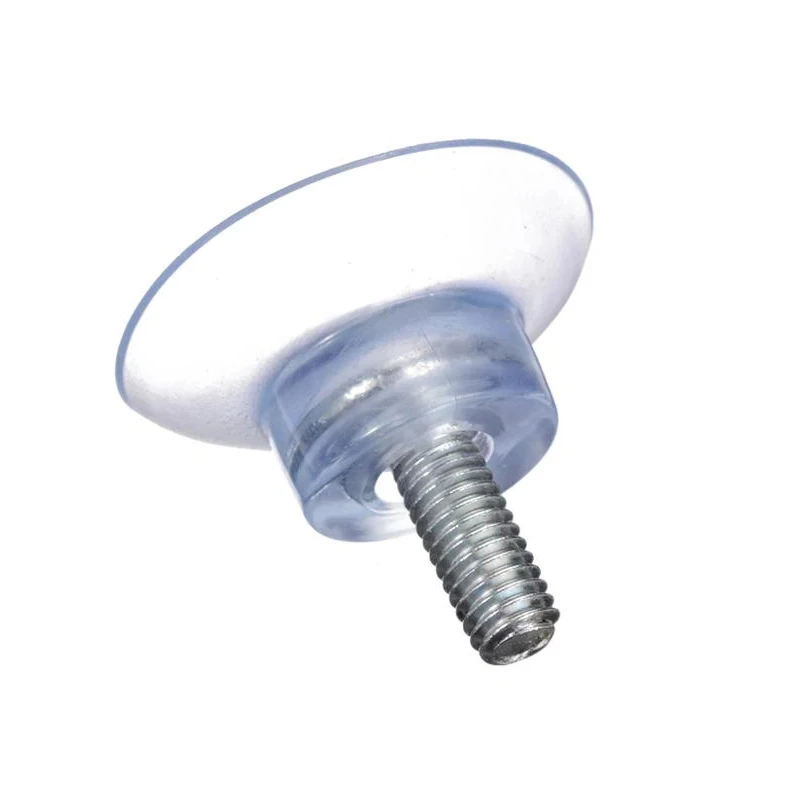 10pcs M6 M8 Screw PVC Suction Cup Transparent Sucker Plastic Hooks for Coffee Table Glass Table Tops Storage Tool