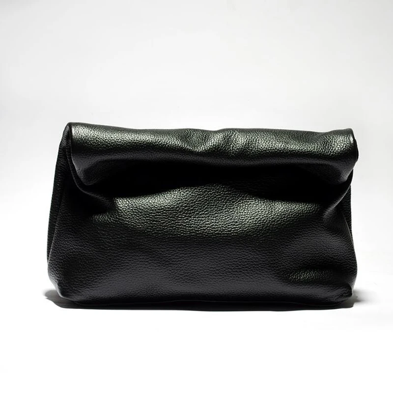 Neue Euro-Mode Gekräuselte Handtaschen Trendige Büro-Handtaschen mit Handyfächern Hochwertige Tragbare Echtleder-Handtaschen für Damen – Detail 8