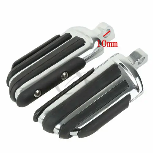 

Motorcycle 10mm Male Mount-Style Footrests Footpegs For Harley Sportster XL 1200 XL 883 Trike Model Road King Glide Softail Dyna