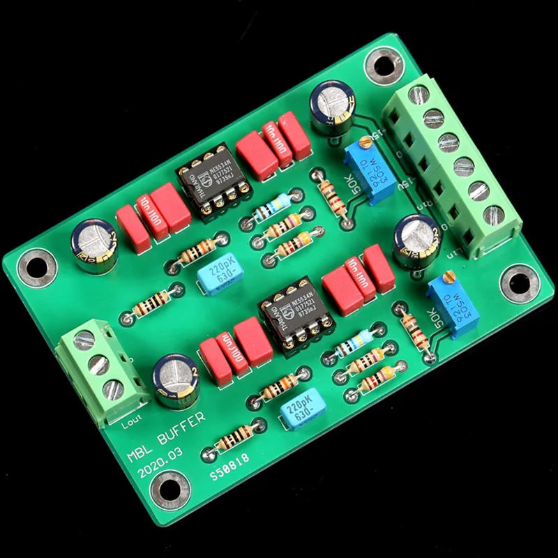 Assembled Core Dual Channel NE5534 OPA Buffer Board HIFI MBL6010D Preamplifier Circuit