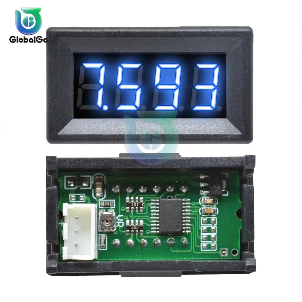 0.28 0.36 inch DC 0-100V 3 Wire Mini Voltage Meter Voltmeter Gauge LED Display Digital Voltmeter Meter Detector Monitor Panel