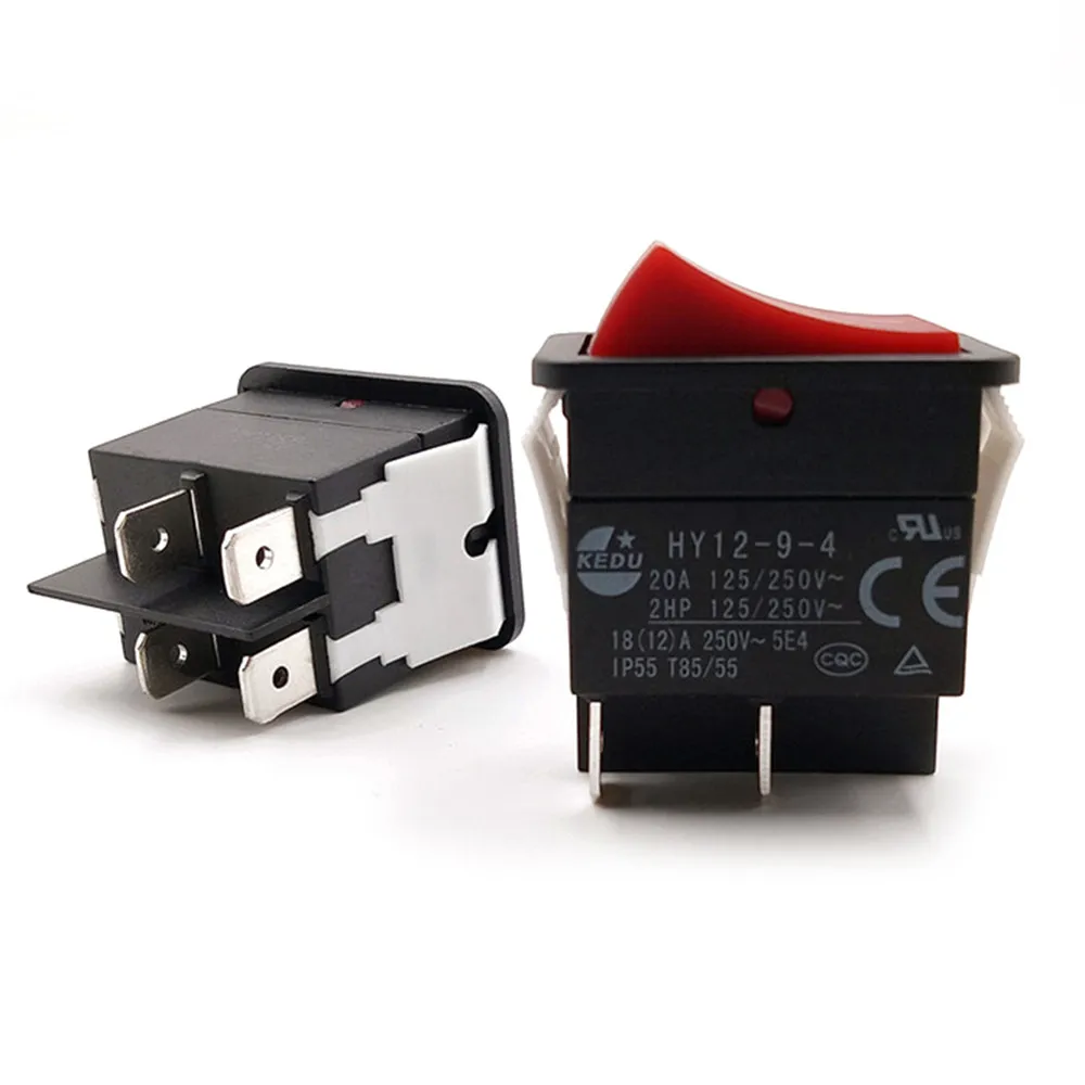 Interruttore di alimentazione KEDU interruttore a bilanciere 4 Pin IP55 T85 HY12-9-4 accessori parti nuovo
