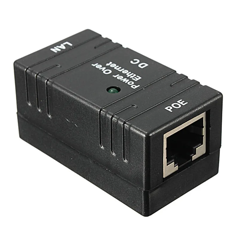 10M/100Mbp pasywny POE mocy przez Ethernet RJ-45 wtryskiwacz Splitter Adapter do montażu na ścianie dla sieci kamera IP CCTV