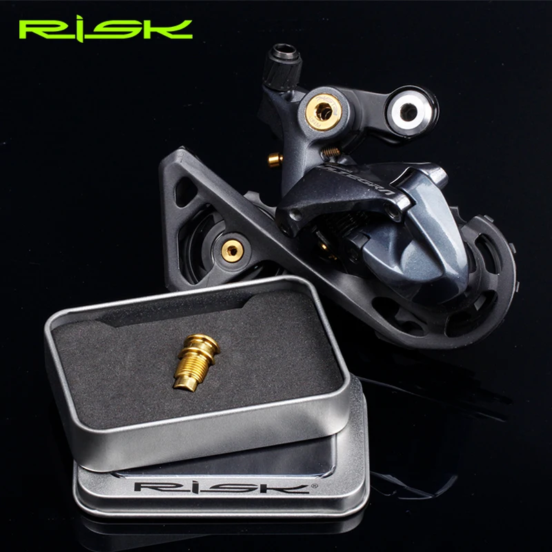 RISK RT113 Road Bike Bicycle Titanium Alloy R8000 Shift Rear Derailleur Rotation Shaft Bolt Fixing Screw Lightweight Hollow