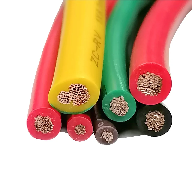 11Awg/9AWG/7AWG/5AWG/3AWG 1m RV Electronic Wire PVC Flame-Retardant Sheath Single Core multi-Strand Copper Core Flexible Cable