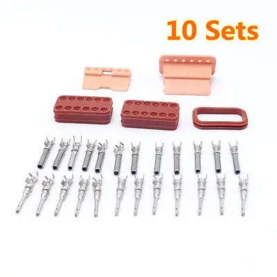 12 pins Connector Deutsch DT06-12S DT04-12P Waterproof Auto Plugs 10PCS/lot Sale