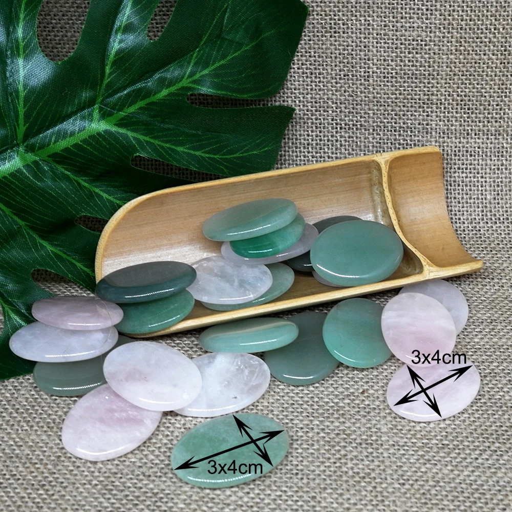 6PCS Spa Rose quartz Stone Beauty Stones Massage  Natural Stone Hot Relieve Stress RELAX jade massage set toe massage