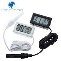 Mini LCD Digital Thermometer Hygrometer Thermostat Indoor Convenient Temperature Sensor Humidity Meter Gauge Instruments Probe