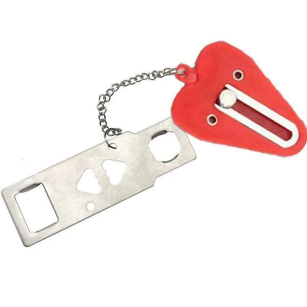 Portable Door Lock Lockdown Double Hole Security Lock Door Extra Lock Inside Door Locker Security Devices