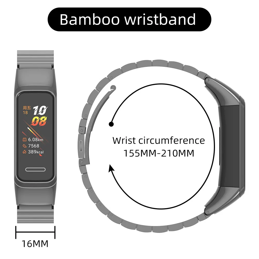 Correa de Metal para Huawei Band 6 Pro, pulsera de acero inoxidable para Honor Band 6/5i
