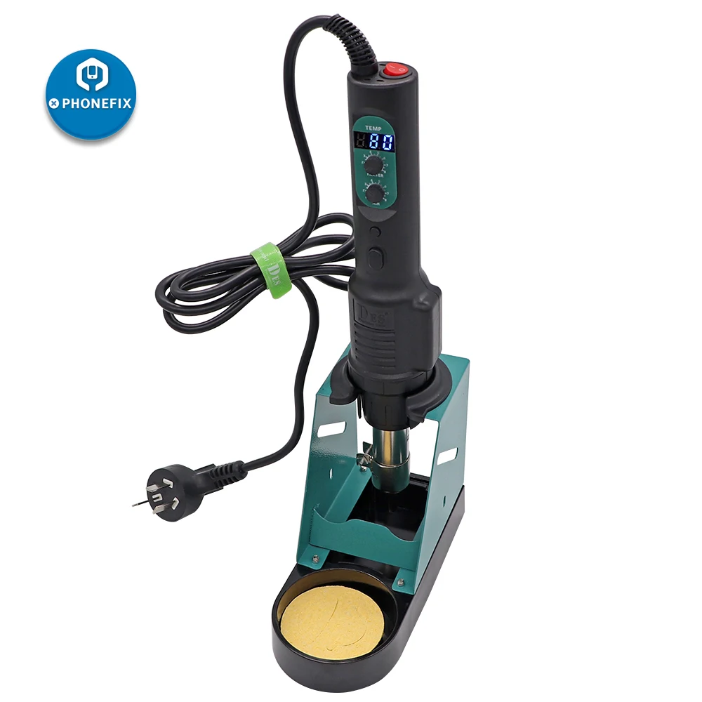 Estação de solda de precisão 220v, de mão, digital, pistola de ar quente, bga, ferramenta de reparo de celular