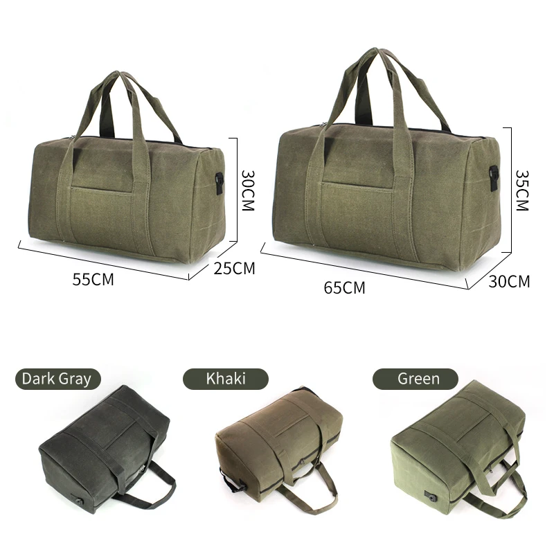 New Outdoor Travel Duffle Luggage Hand Bag Large Storage Weekend Cushion Army Green Waterproof Tactical Portable Shoulder Bag