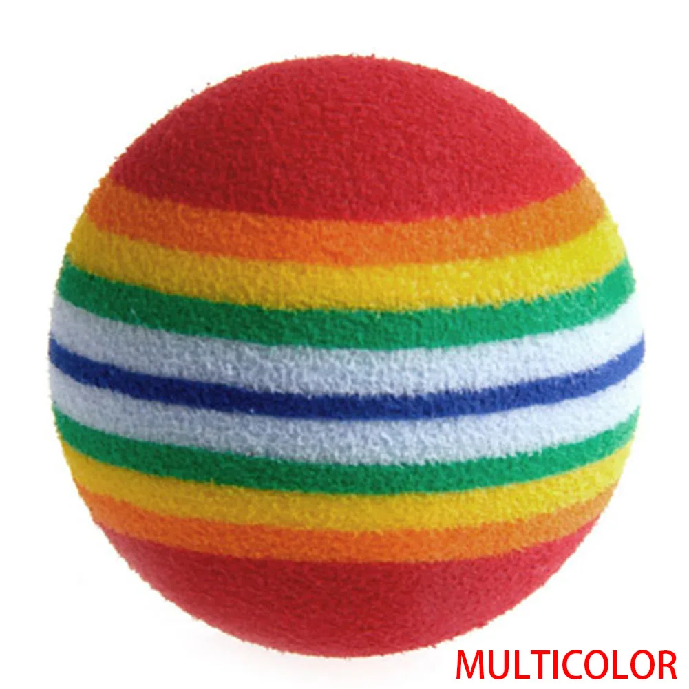 5 pieces of 38mm EVA indoor rainbow practice balls foam soft training ball swing golfs club beginner practice auxiliary balls