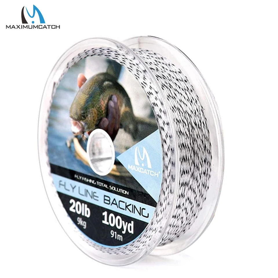 Maximumcatch Backing Fly Line 100/300 Yards 20/30LB Mehrfarbige Backing Line Geflochtene Fliegenfischschnur