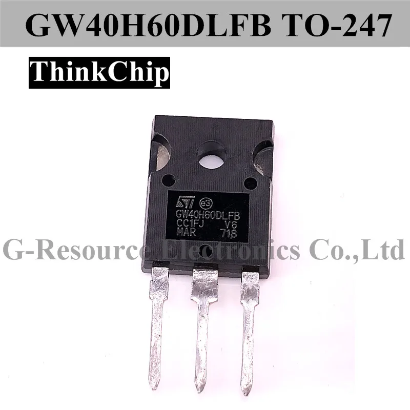 

(5pcs) GW40H60DLFB TO-247 IGBT transistor N channel Very Fast PowerMESH IGBT GW40H60 40H60D TO247