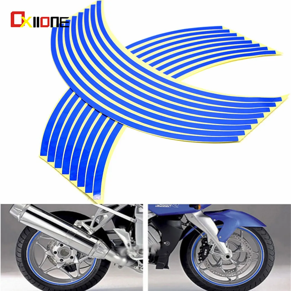 Motorcycle waterproof rim wheel reflective decals decoration sticker For SUZUKI GSX-S1000 ABS GSX S1000 GSX650F SV650SF GSX250R