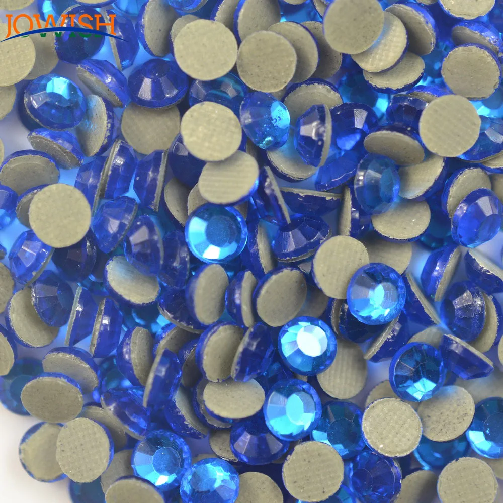 Indicolite Korean Rhinestones Hotfix Bulk Glass Strass Chatons Stone FlatBack Nail art Gem jewelry making diamante supplier