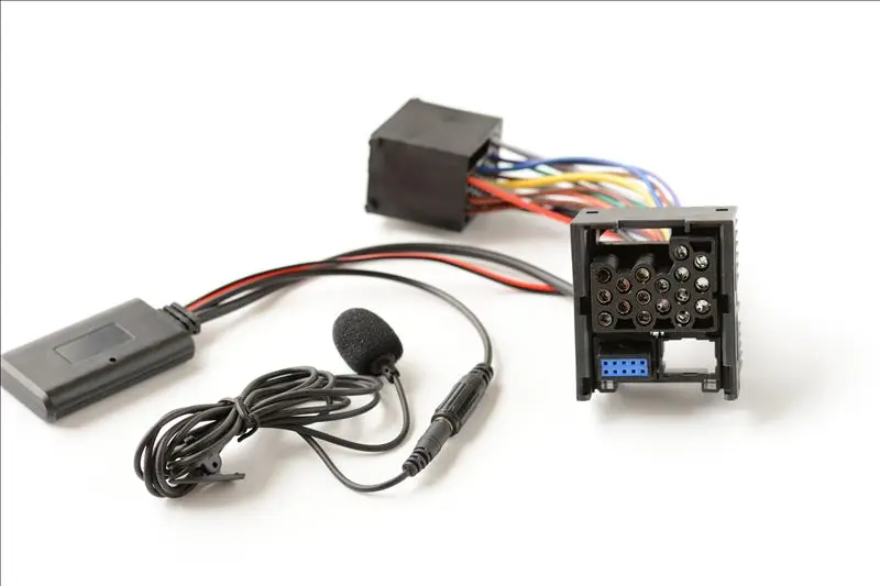 

Музыкальный аудио адаптер микрофон Bluetooth для BMW E46 E39 E38 круглый разъем 17 Pin 3 Серии 2002 ~ 2006 CD радио