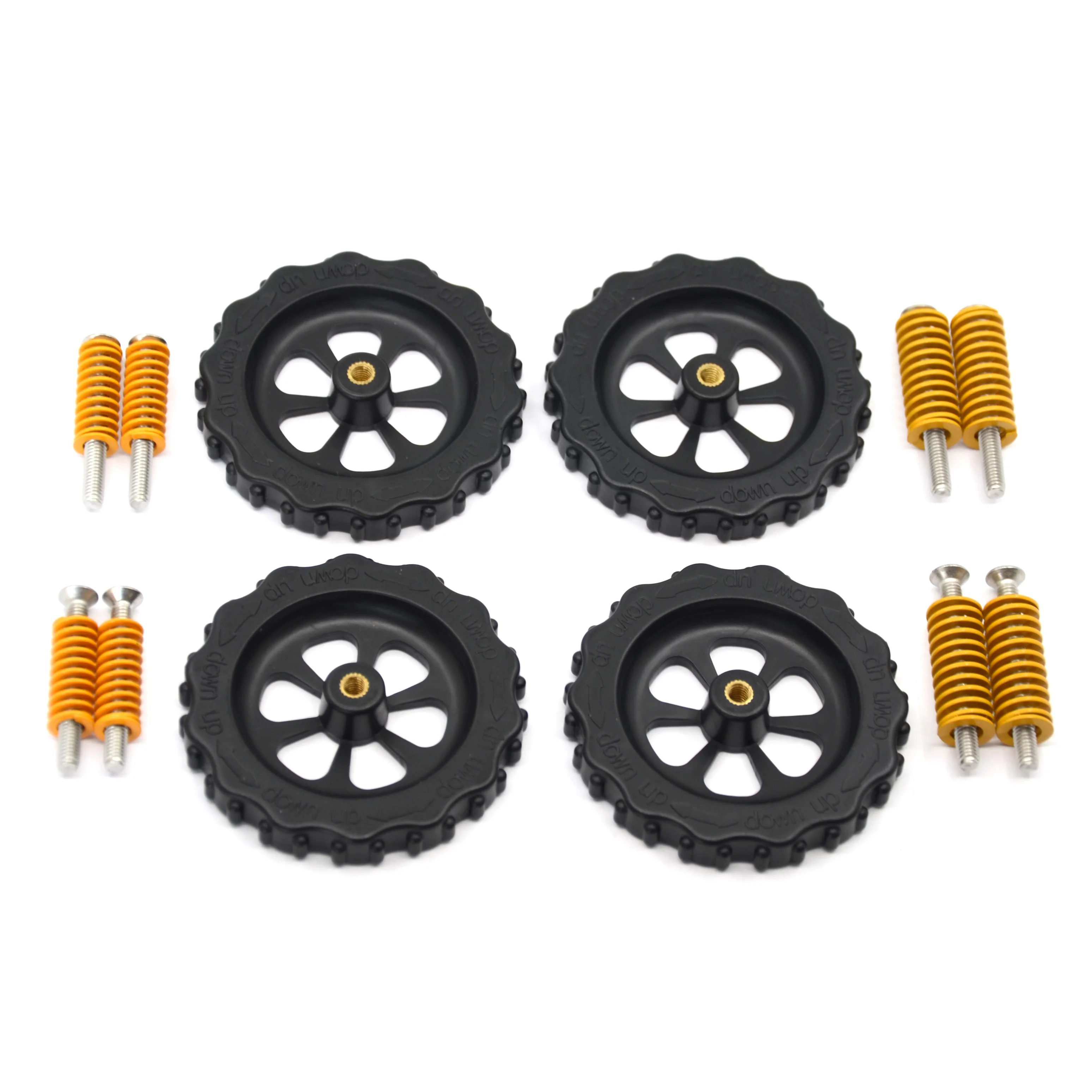 4PCS Diameter 60mm Upgraded Hand Twist Leveling Nut+8PCS Hot Bed Springs + 4PCS M4X35 Screws +4PCS M4X40mm Screws for 3D Printer