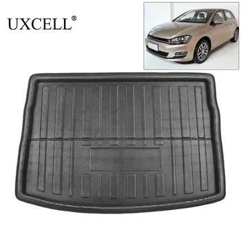 UXCELL PE + EVA 폼 플라스틱 리어 트렁크 부트 라이너, 카고 매트, 바닥 트레이 카펫, VW 골프 MK7 골프 6 티구안 폴로 09-17