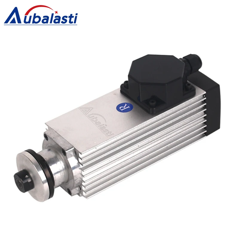 Aubalasti motore mandrino raffreddato ad aria 350W 220V 380V ruota a sinistra ruota a destra GDZ70X65-350 per macchina per incidere CNC