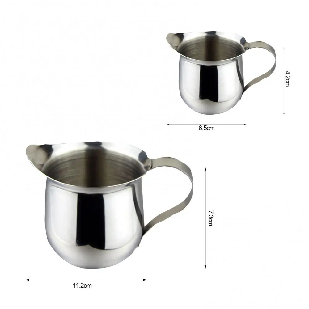 60/90/150/240ml Milk Jugs Stainless Steel Milk Frothing Jugs Coffee Pitcher Pull Flower Cup Cappuccino Coffee Pot Espresso Cups