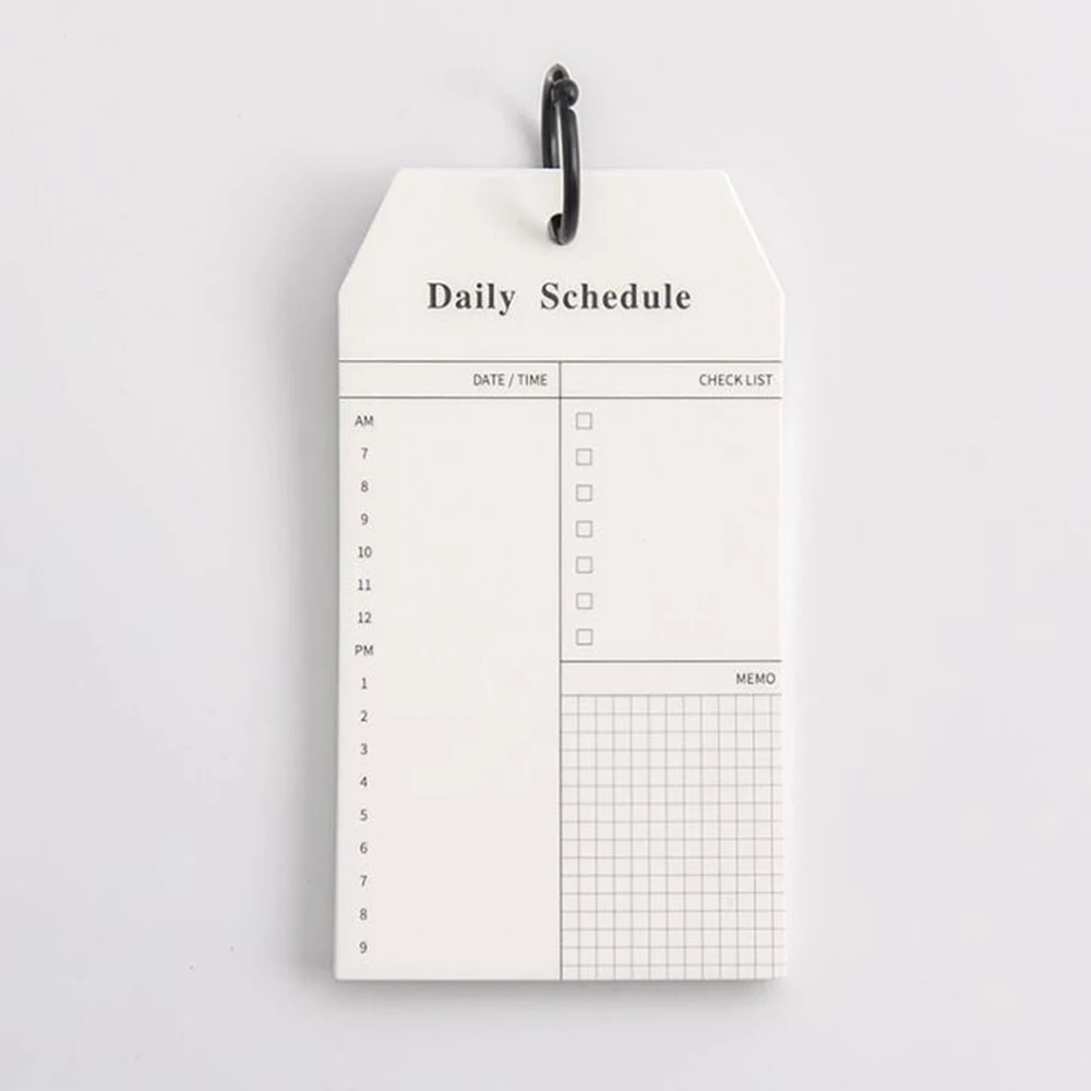 2 Pack Premium Check List Note Pad Daily to Do List Notepad Memo pad With Ring For Shopping Lists Reminders  Appointments